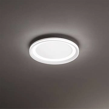 Plafoniera Contemporanea Edge Alluminio Bianco Acrilico Led 66W 3000K Plafoniera Contemporanea Edge Alluminio Bianco Acrilico Led 66W 3000K