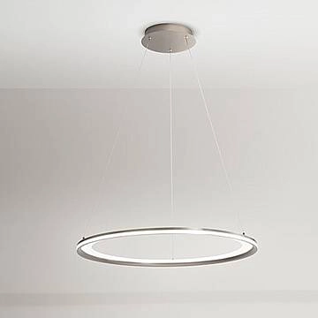 Sospensione Moderna Edge Metallo Grigio Titanio Led 98W 3000K Ip20 Sospensione Moderna Edge Metallo Grigio Titanio Led 98W 3000K Ip20