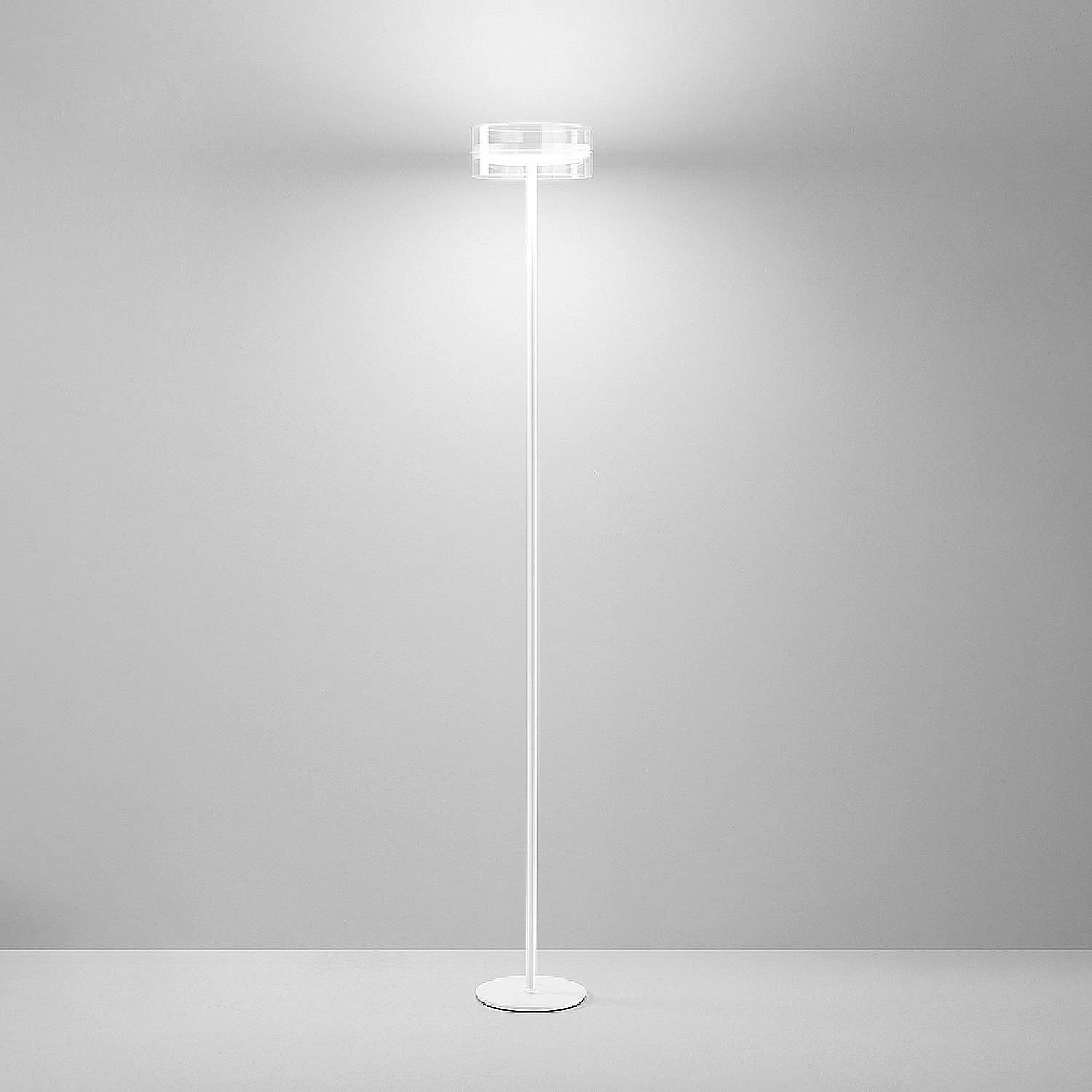 Lampadario Contemporaneo Aere Metallo Bianco Vetro 5 Luci Led 14W 3000K 8218BLC