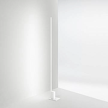 Piantana Moderna Syncro Alluminio Bianco Acrilico Led 30W Cct 3000/4000/6000K