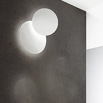 Applique Moderna Drum Metallo Bianco Opaco Led 22W Ip20 Applique Moderna Drum Metallo Bianco Opaco Led 22W Ip20