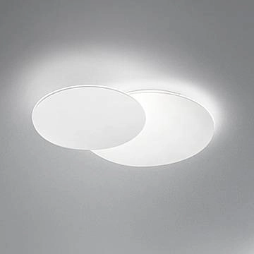 Plafoniera Moderna Drum Metallo Bianco Acrilico Led 33W 3000K