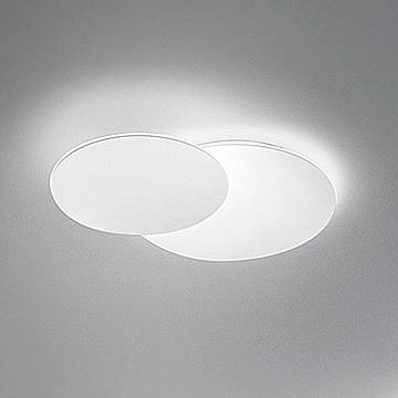 Plafoniera Contemporanea Drum Metallo Bianco Acrilico Led 43W 3000K
