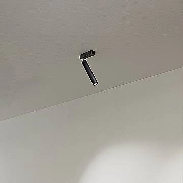 Spot Contemporaneo Bambù Metallo Nero Led 10W 3000K