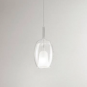 Vetro Borosilicato Contemporaneo Rain Trasparente D17 Senza Rosone