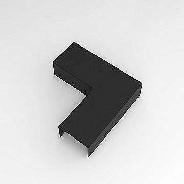 Giunto Angolo 90 Gradi Serie Snodo Metallo Nero Opaco Giunto Angolo 90 Gradi Serie Snodo Metallo Nero Opaco