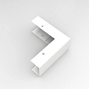 Giunto Angolo 90 Gradi Serie Snodo Esterno A Parete Metallo Bianco Opaco Giunto Angolo 90 Gradi Serie Snodo Esterno A Parete Metallo Bianco Opaco