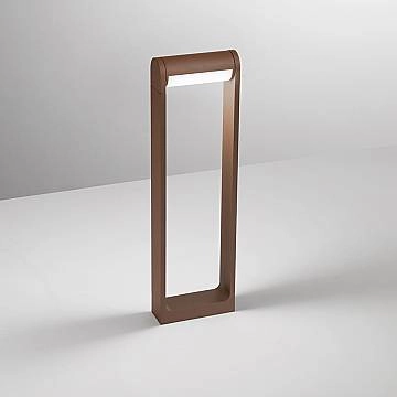 Paletto Esterno Moderno Orienta Alluminio Corten Led 12W 3000K Ip65