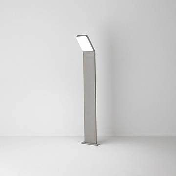 Paletto Esterno Moderno Path Alluminio Grigio Led 12W 3000K Ip65