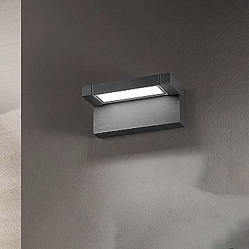 Applique Esterno Moderna Display Alluminio Antrcite Led 20W Cct Ip65 Applique Esterno Moderna Display Alluminio Antrcite Led 20W Cct Ip65