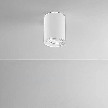 Plafoniera Moderna Centric Metallo Bianco Opaco 1 Luce Gu10 Ip20