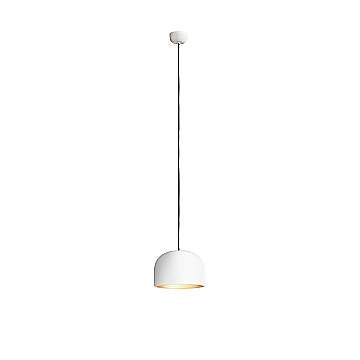 Sospensione Nordica Yelmo Metallo Bianco Oro 1 Luce E27 Ip20
