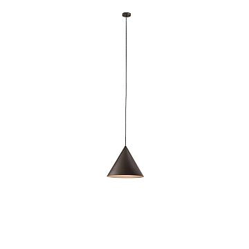Sospensione Minimal Iconic Metallo Grigio Marrone 1 Luce E27 Ip20 D30