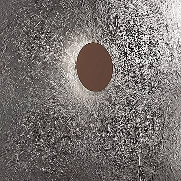 Plafoniera Moderna Nebula Metallo Marrone Led 15W Dimmerabile Ip20 D35