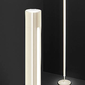 Piantana Moderna Ray Metallo Bianco Led 25W Dimmerabile Ip20