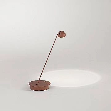 Lampada Da Tavolo Moderna Lyra Metallo Terracotta Led 7W Dimmerabile Ip20