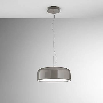 Sospensione Moderna Velia Metallo Grigio Led 40W Dimmerabile Ip20