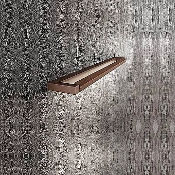 Applique Moderna Slim Metallo Marrone Led 12W Dimmerabile Ip20