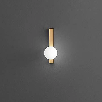 Plafoniera Minimal Snooky Metallo Oro 1 Luce G9 Ip20