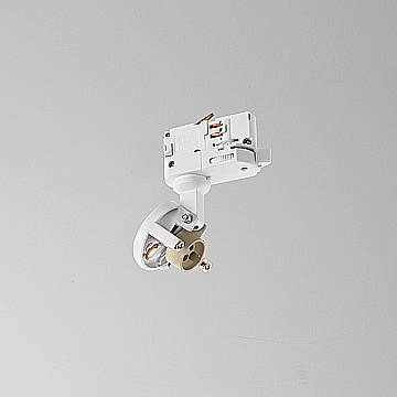 Faretto Moderno Binario Metallo Bianco 1 Luce Gu10 Ip20