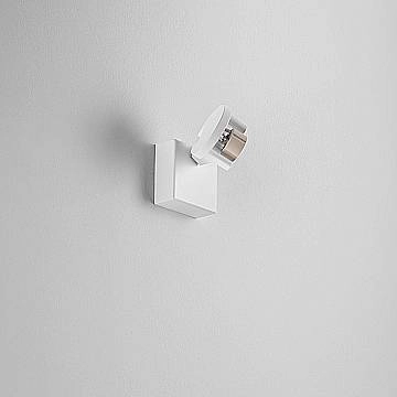 Applique Contemporanea Pin Metallo Bianco 1 Luce Gu10 Ip20
