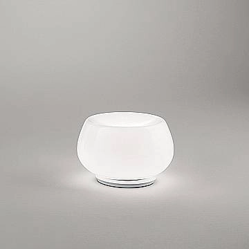 Lumetto Moderno Kave Metallo Vetro Bianco Led 12W 3000K Dimmerabile Ip20