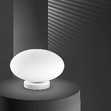 Lumetto Contemporaneo Saturno Vetro Bianco 1 Luce E27 Ip20 D25