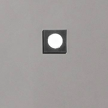 Plafoniera Moderna Bottone Metallo Nero Opaco 1 Luce Gx53 Ip20