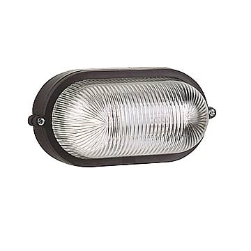 Plafoniera Esterno Contemporanea Quinn Pc Nero 1 Luce E27 Ip44