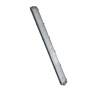 Plafoniera Esterno Contemporanea Yara Pc Grigio 2 T8-Led 10W Ip65