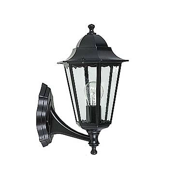 Applique Esterno Sawyer Alluminio Nero Su 1 Luce E27 Ip44