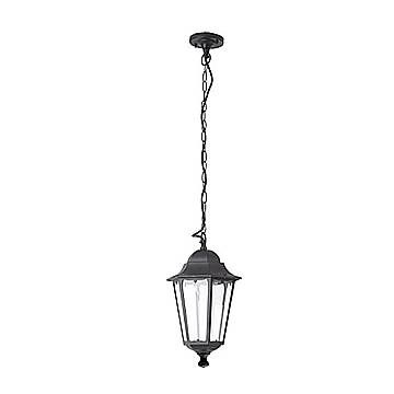 Sospensione Esterno Sawyer Alluminio Nero 1 Luce E27 Ip44