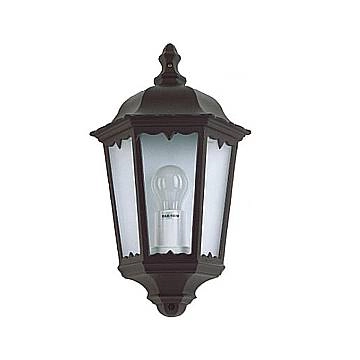 Applique Esterno Sawyer Alluminio Nero 1 Luce E27 Ip44