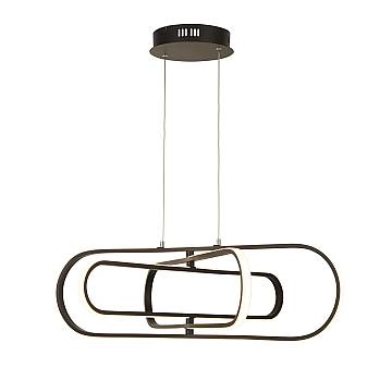 Lampadario Moderno Clip Acciaio Bianco Nero Led 52,44W 3000 - 4500 - 6500K Lampadario Moderno Clip Acciaio Bianco Nero Led 52,44W 3000 - 4500 - 6500K