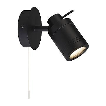 Applique Contemporanea Sansone Acciaio Nero Policarbonato 1 Luce Gu10 Applique Contemporanea Sansone Acciaio Nero Policarbonato 1 Luce Gu10