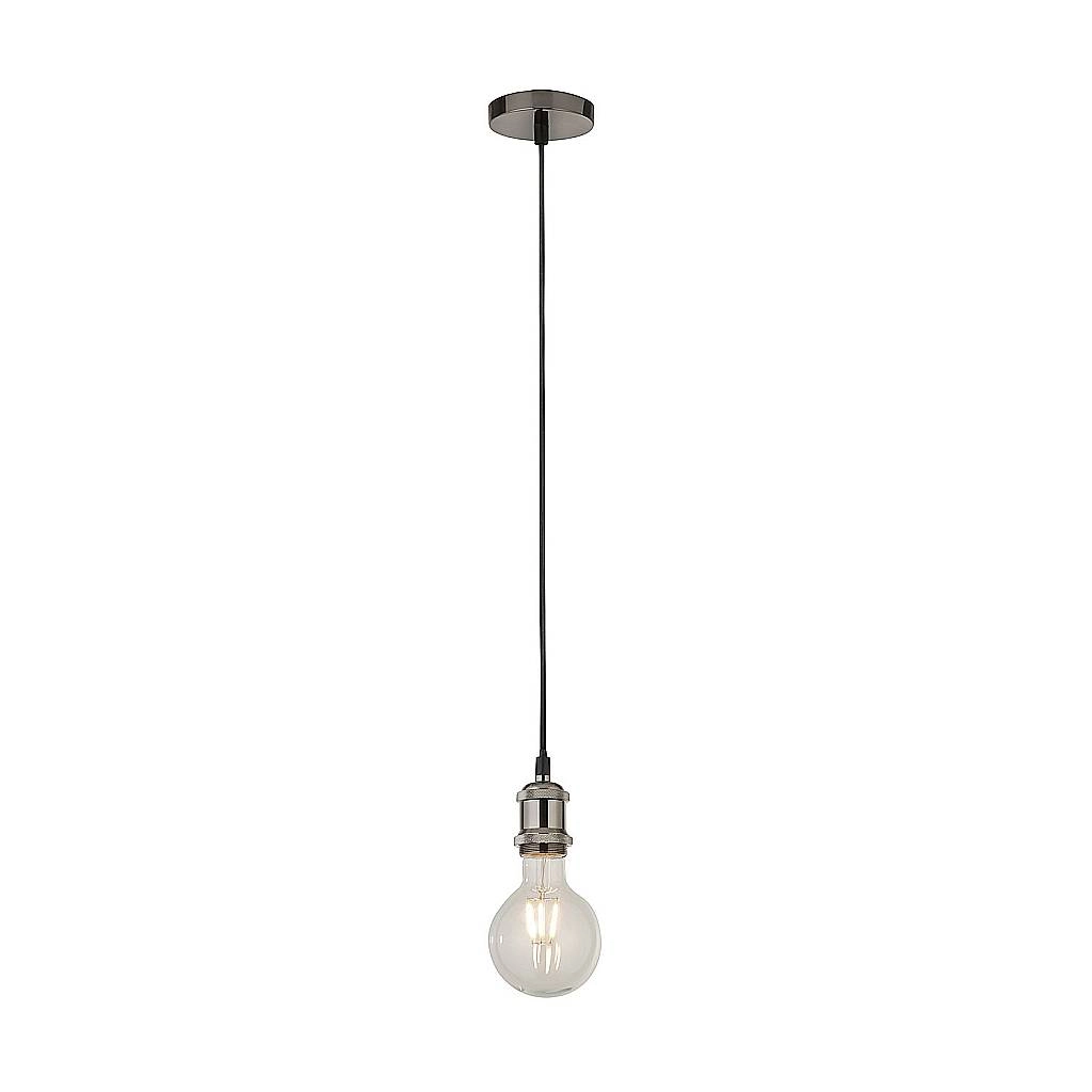 Sospensione Contemporanea Adjustable Acciaio Argento Alluminio 1 Luce E27 7461SS
