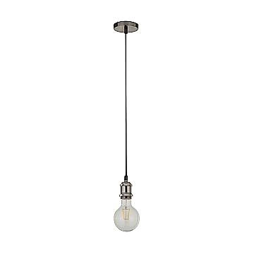 Sospensione Contemporanea Adjustable Acciaio Argento Alluminio 1 Luce E27 7461SS