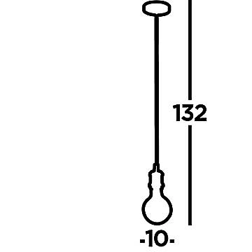 Sospensione Contemporanea Adjustable Acciaio Argento Alluminio 1 Luce E27 7461SS