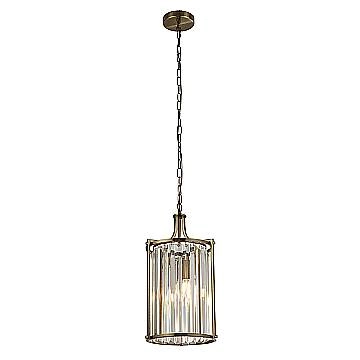 Lampadario Contemporaneo Victoria Acciaio Adjustable Trasparente 2 Luci E14