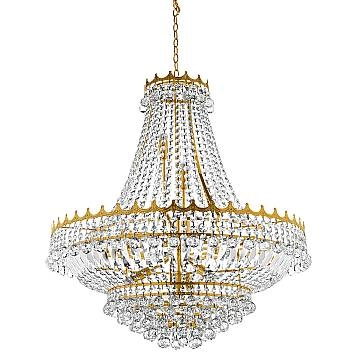 Lampadario Classico Versailles Acciaio Oro Vetro 13 Luci E14 Lampadario Classico Versailles Acciaio Oro Vetro 13 Luci E14