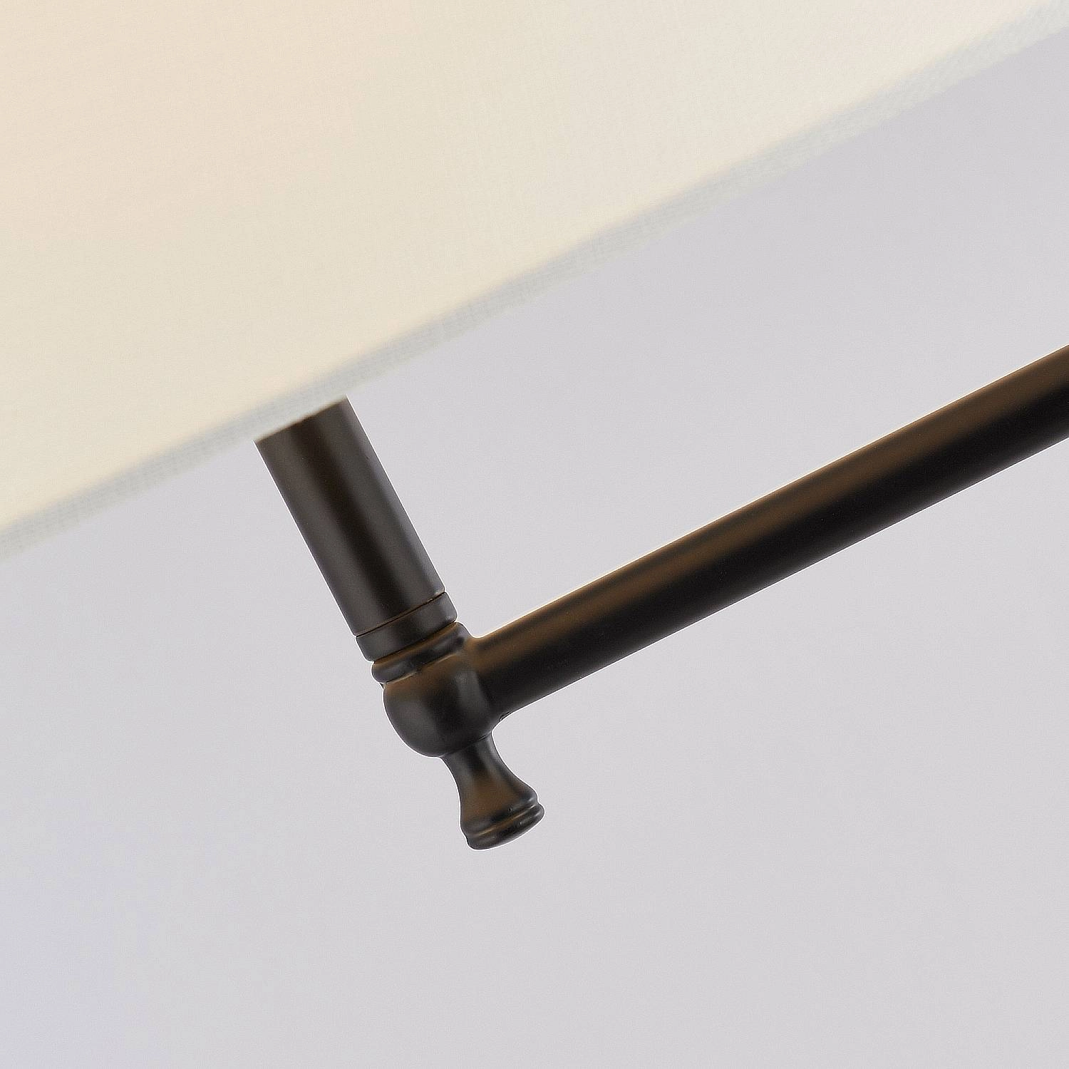 Piantana Contemporaneo Monaco Acciaio Nero Marrone 1 Luce E27 EU12083-1BK