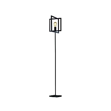 Piantana Industrial-Nordico Plaza Acciaio Nero 1 Luce E27 Piantana Industrial-Nordico Plaza Acciaio Nero 1 Luce E27