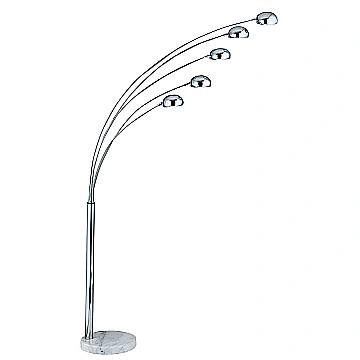 Piantana Contemporaneo Giraffa Acciaio Cromo 5 Luci E14 Piantana Contemporaneo Giraffa Acciaio Cromo 5 Luci E14