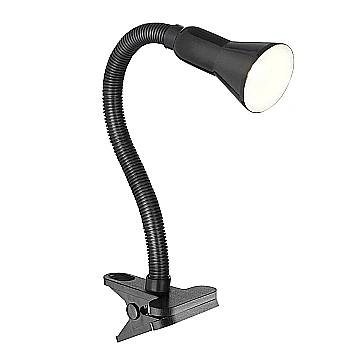 Lampada Contemporanea Desk Partners Acciaio Nero Policarbonato 1 Luce E14