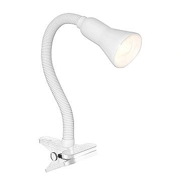 Lampada Contemporanea Desk Partners Acciaio Bianco Policarbonato 1 Luce E14