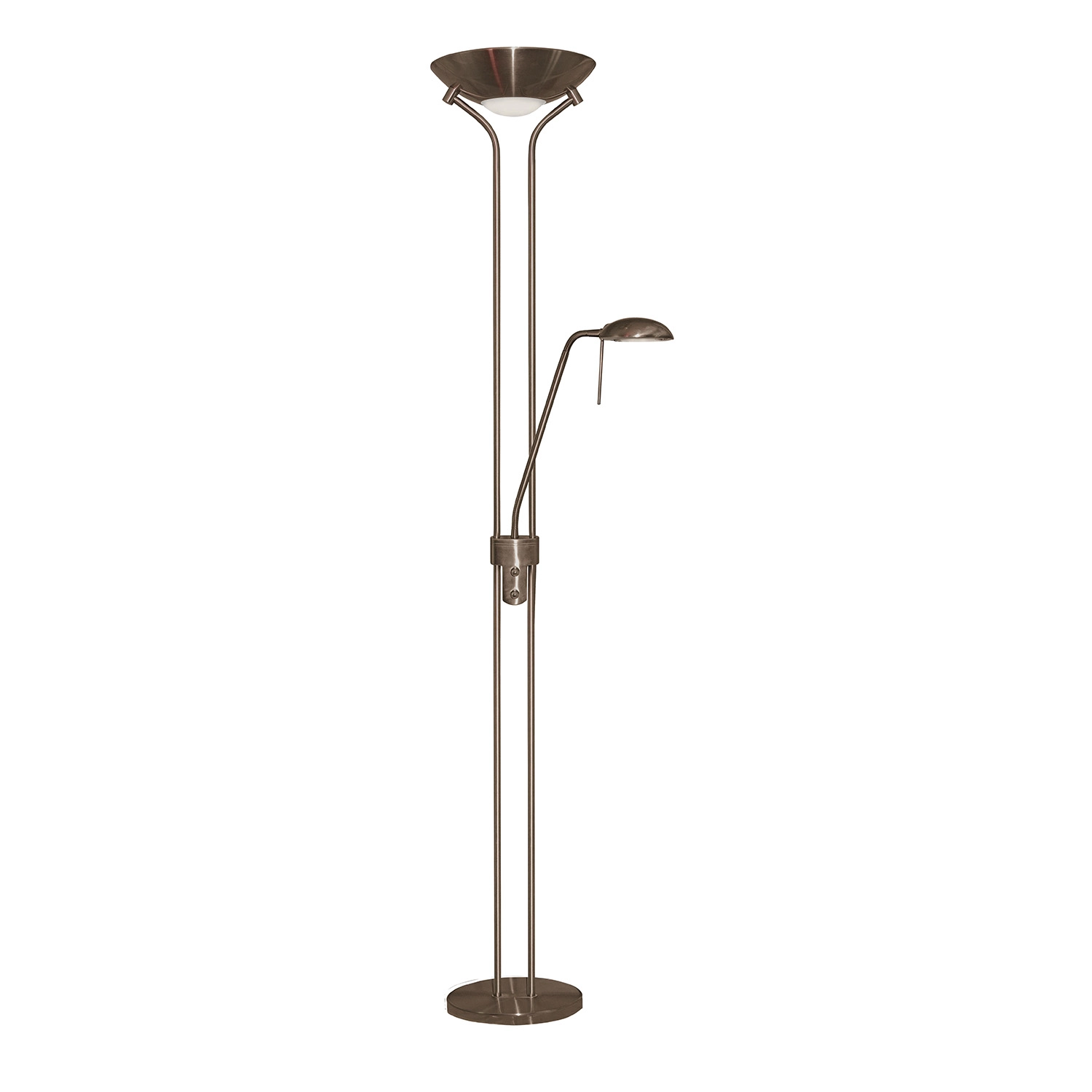 Piantana Contemporaneo Mother Child Acciaio Adjustable Vetro 1 Luce R7S EU4329AB