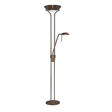Piantana Contemporaneo Mother Child Acciaio Adjustable Vetro 1 Luce R7S EU4329AB