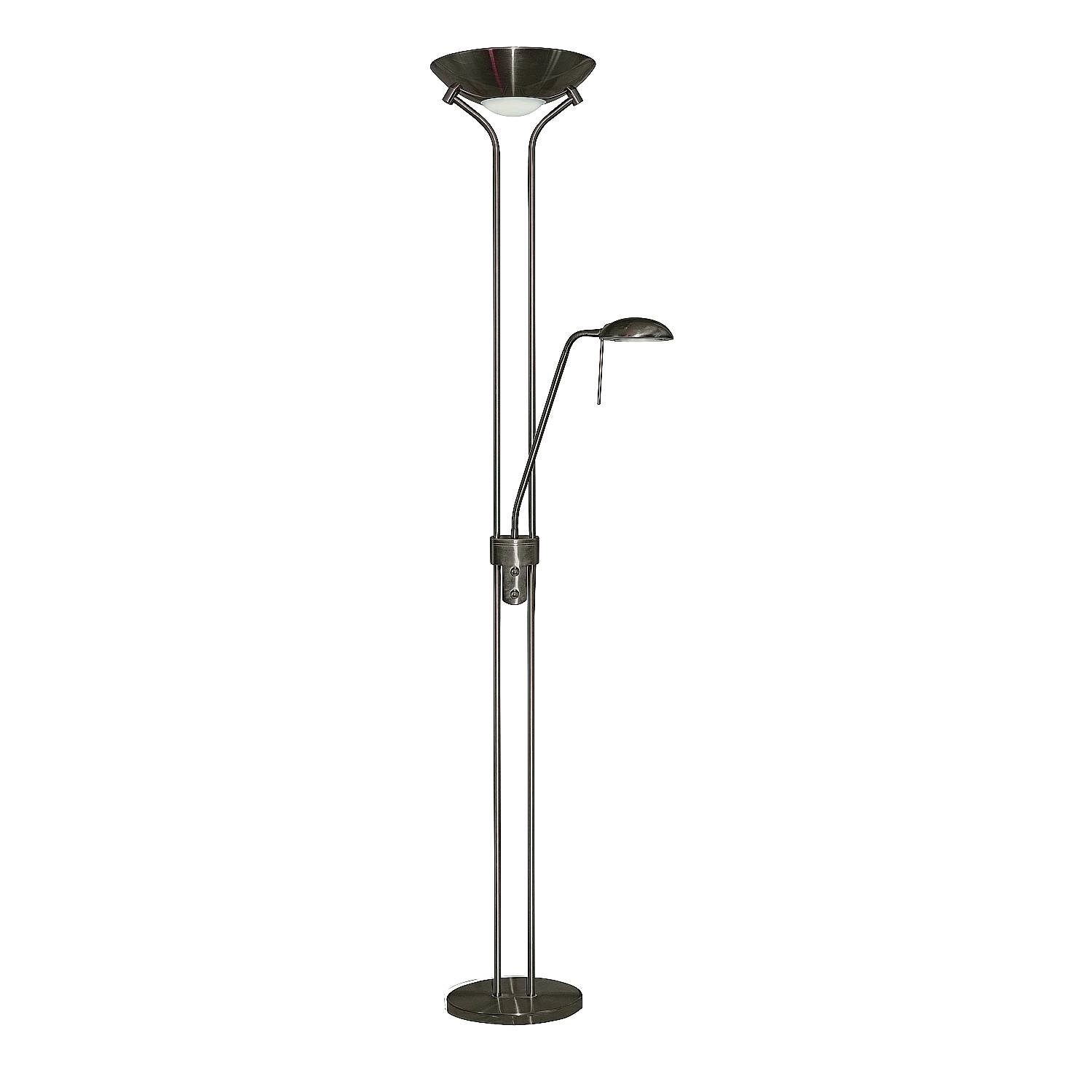 Piantana Contemporaneo Mother Child Acciaio Adjustable Vetro 1 Luce R7S EU4329AB