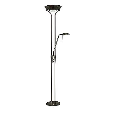 Piantana Contemporaneo Mother Child Acciaio Adjustable Vetro 1 Luce R7S EU4329AB