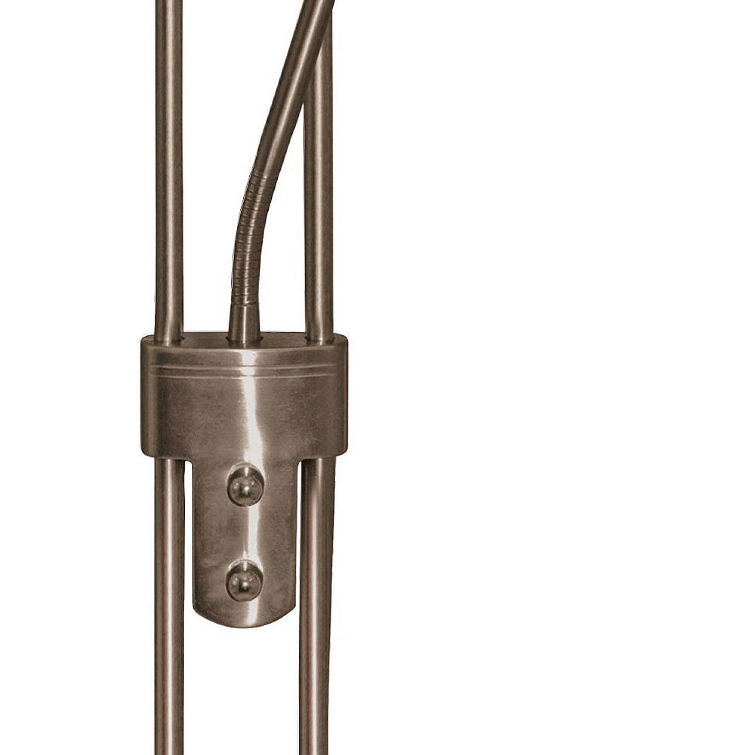 Piantana Contemporaneo Mother Child Acciaio Adjustable Vetro 1 Luce R7S EU4329AB